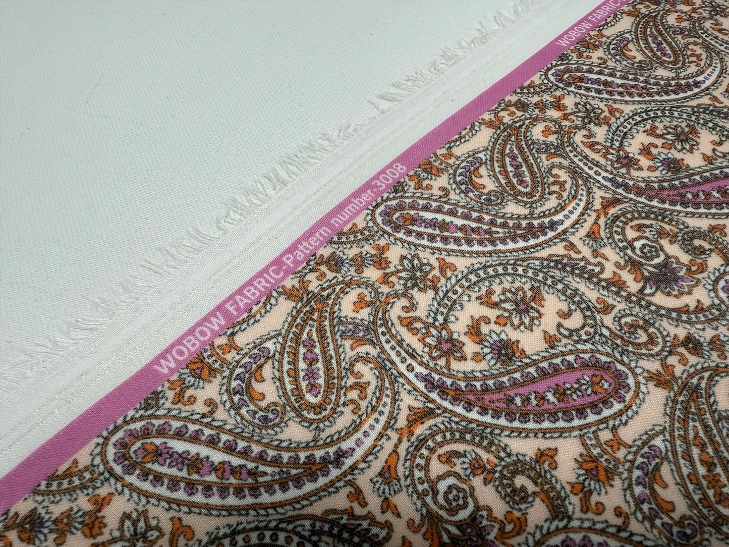 Pateh Desenli Baskılı Kumaş – Muslin, Poplin, Keten, Saten ve Kot Üzerine Özel Baskı – Dikiş ve Kendin Yap El Sanatları Kumaşı – Geleneksel Desen Vintage