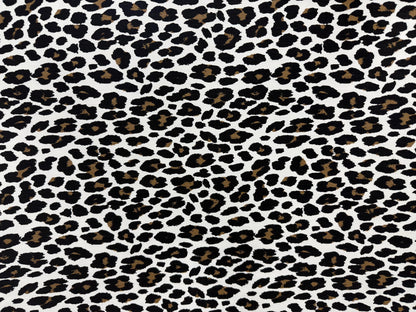 Leopar Desenli Pamuklu Kumaş – %100 Pamuk, Döşemelik, Ceketler, Pantolonlar, Çantalar ve Daha Fazlası için Dayanıklı ve Şık, 51" genişliğinde