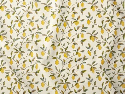 Limon Desenli Kumaş – Müslin, Poplin, Keten ve Diğer Seçenekler