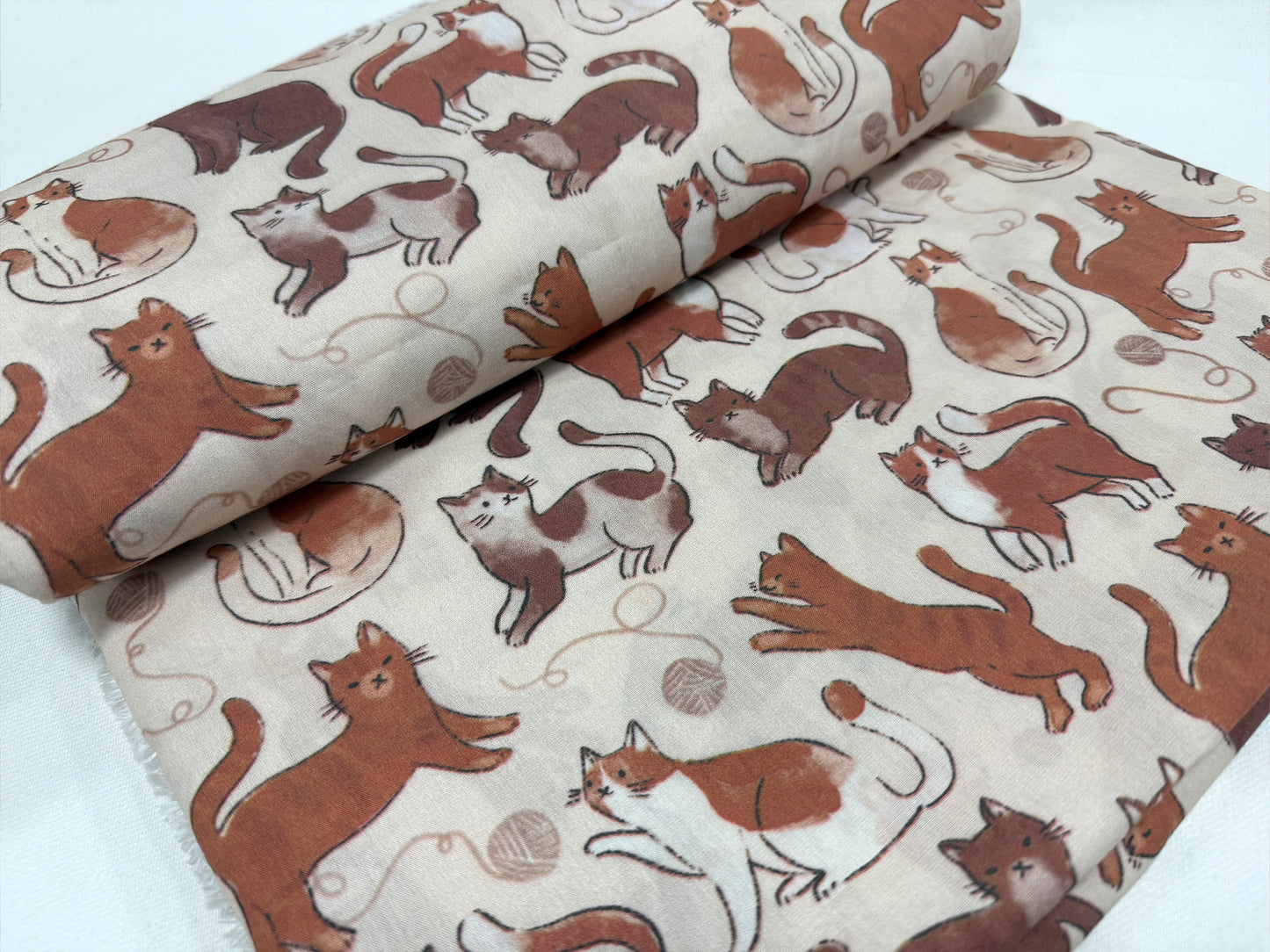 Kedi Baskılı Kumaş – Kendin Yap, Döşeme ve Giyim için Muslin, Poplin, Keten, Saten ve Kot Kumaşlara Özel Baskı