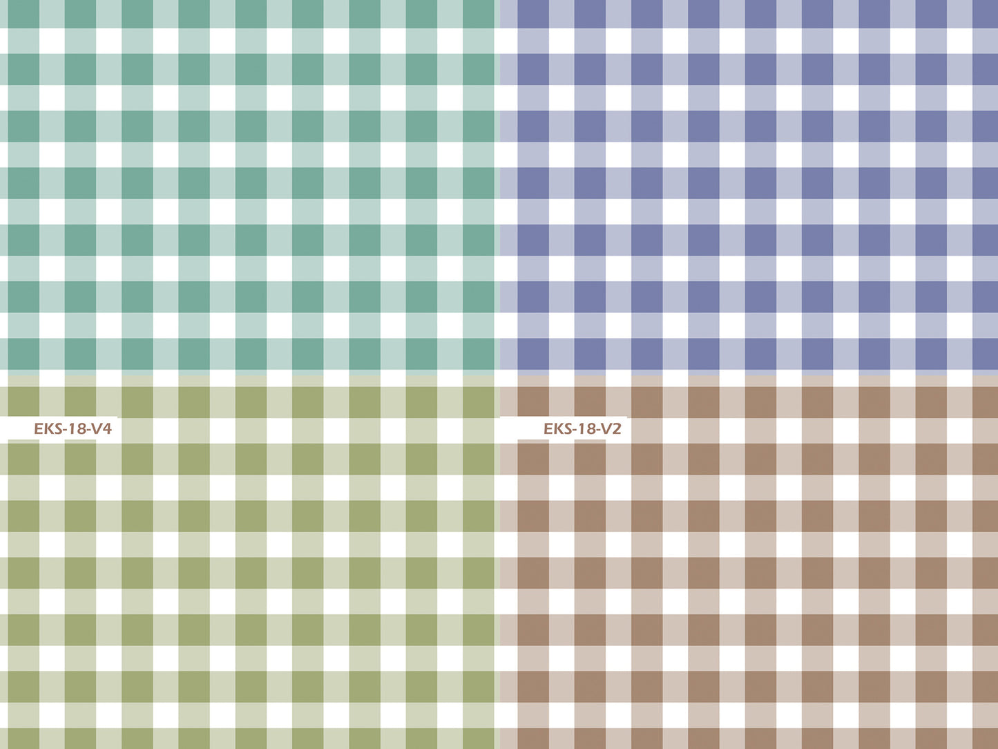 Klasik Ekose Desenli Kumaş