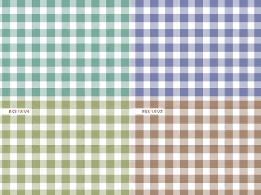 Klasik Ekose Desenli Kumaş